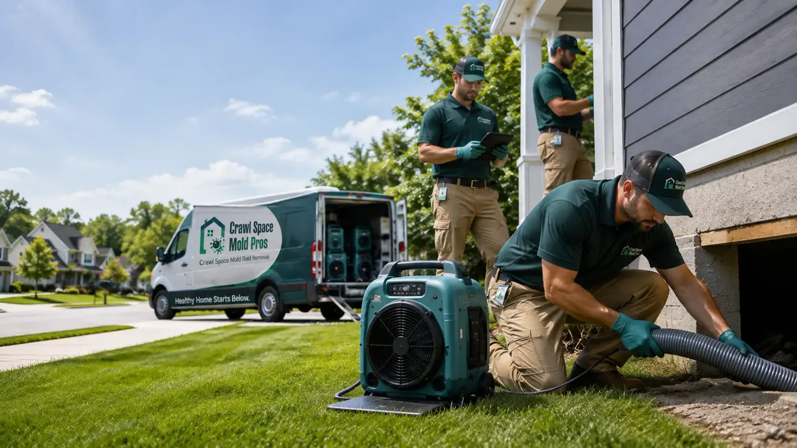 Crawl Space Mold Removal in Finley, CA